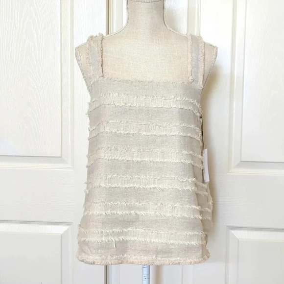 Le Clair de lune Tops - Le Clair De Lune Linen Tank